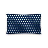 White on Oxford Blue Polka Dots Premium Decorative Throw Pillow Cushion, Pillow, $ 61.50, A Moment Of Now™